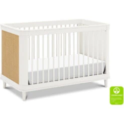 Namesake Marin With Cane 3-in-1 Convertible Crib -Baby Go Round Store M23701RWHC White Background Main Greenguard 00 3563acd4 48bc 4752 8464 15c4dcb69e3f