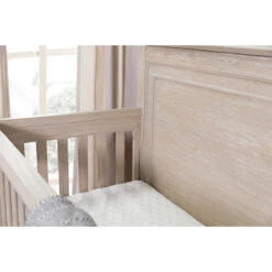 Monogram By Namesake Beckett Rustic 4-in-1 Convertible Flat Top Crib -Baby Go Round Store M24401SDB Lifestyle 11 1a94a8bb 2f92 4d07 ba11 d29702b5e27c