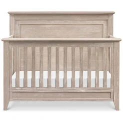 Monogram By Namesake Beckett Rustic 4-in-1 Convertible Flat Top Crib -Baby Go Round Store M24401SDB White Background 02 a6bfa92d 4556 458b ae48 402ea9c1aa3a