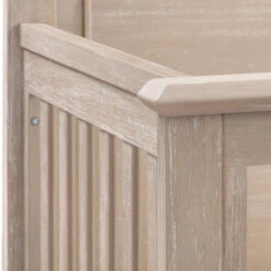 Monogram By Namesake Beckett Rustic 4-in-1 Convertible Flat Top Crib -Baby Go Round Store M24401SDB White Background 06 411190b5 82dd 42c4 8533 82de282f2cc5