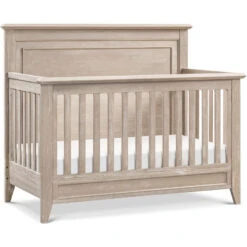 Monogram By Namesake Beckett Rustic 4-in-1 Convertible Flat Top Crib
