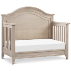 Monogram By Namesake Beckett Rustic 4-in-1 Convertible Curve-Top Crib 14 Monogram By Namesake Beckett Rustic 4-in-1 Convertible Curve-Top Crib -Baby Go Round Store M34401SDB White Background 04 4df6809b 0836 4605 ab7c 2cd7f5e9819b