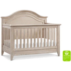 Monogram By Namesake Beckett Rustic 4-in-1 Convertible Curve-Top Crib 17 Monogram By Namesake Beckett Rustic 4-in-1 Convertible Curve-Top Crib -Baby Go Round Store M34401SDB White Background Main Greenguard 00 cd7fba15 5f2e 422f adfc 25dfa47351b1