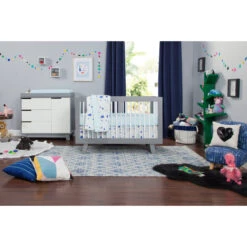 Babyletto Hudson 3-in-1 Convertible Crib With Toddler Bed Conversion Kit + 3-Drawer Changer Dresser Set -Baby Go Round Store M4201GW Lifestyle 09 2e745492 5766 4ea9 b192 9c69e17ff225