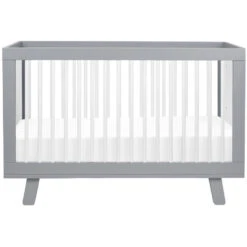 Babyletto Hudson 3-in-1 Convertible Crib With Toddler Bed Conversion Kit -Baby Go Round Store M4201GW White Background 02 bbb1ffad 5d85 49aa a17a a87b3c3ed3e4
