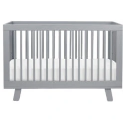 Babyletto Hudson 3-in-1 Convertible Crib With Toddler Bed Conversion Kit + 3-Drawer Changer Dresser Set -Baby Go Round Store M4201G White Background 02 2269656f e023 45b9 9616 4a576b28095f