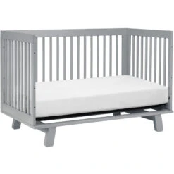 Babyletto Hudson 3-in-1 Convertible Crib With Toddler Bed Conversion Kit + 3-Drawer Changer Dresser Set -Baby Go Round Store M4201G White Background 05 9286babd 3e4f 40a5 b486 7153220538d0