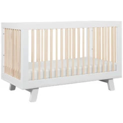 Babyletto Hudson 3-in-1 Convertible Crib With Toddler Bed Conversion Kit -Baby Go Round Store M4201WNX White Background Main 01 5e1c3a13 292d 4147 b2e6 0f4e29af4d33