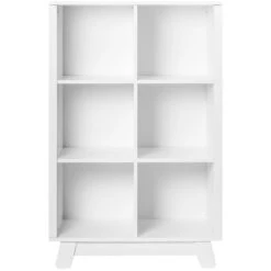 Babyletto Hudson Cubby Bookcase -Baby Go Round Store M4211W White Background 01