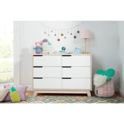 Babyletto Hudson 6-Drawer Double Dresser 30 Babyletto Hudson 6-Drawer Double Dresser -Baby Go Round Store M4216NXW Lifestyle Main 03