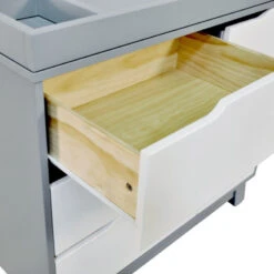 Babyletto Hudson 3-Drawer Changer Dresser With Removable Changing Tray -Baby Go Round Store M4223GW White Background 03 8ba5524b fea9 47d5 921e 5508789f00c7