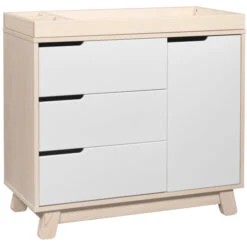 Babyletto Hudson 3-Drawer Changer Dresser With Removable Changing Tray -Baby Go Round Store M4223NXW White Background Main 00 b6861e1d 8d32 4f7f 9951 24b1d0498661