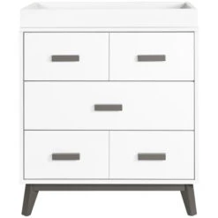Babyletto Scoot 3-Drawer Changer Dresser With Removable Changing Tray -Baby Go Round Store M5823SLW White Background 01 8e4e261e 00f1 42c3 a974 f9090ce607af