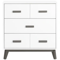 Babyletto Scoot 3-Drawer Changer Dresser With Removable Changing Tray -Baby Go Round Store M5823SLW White Background 05 d5d0b292 4436 414b 901c b4779d36e517