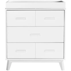 Babyletto Scoot 3-Drawer Changer Dresser With Removable Changing Tray -Baby Go Round Store M5823W White Background 01 1f9b2698 c997 4606 82a9 235391b97c56