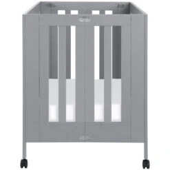 Babyletto Maki Full-Size Folding Crib With Toddler Bed Conversion Kit -Baby Go Round Store M6601G White Background 03 61891726 12b4 4635 8194 379ef6aea228