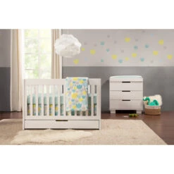 Babyletto Mercer 3-in-1 Convertible Crib With Toddler Bed Conversion Kit -Baby Go Round Store M6801W Lifestyle 08