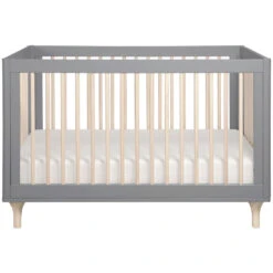 Babyletto Lolly 3-in-1 Convertible Crib With Toddler Bed Conversion Kit -Baby Go Round Store M9001GNX White Background 02 677ef56a ed01 4cfe a708 dac18d805e5d