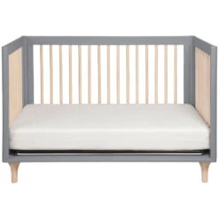 Babyletto Lolly 3-in-1 Convertible Crib With Toddler Bed Conversion Kit + 3-Drawer Changer Dresser Set -Baby Go Round Store M9001GNX White Background 06 929f96ee 57d4 47c7 8248 7df18b41dfa8