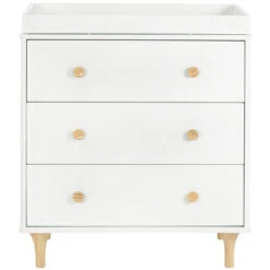 Babyletto Lolly 3-Drawer Changer Dresser With Removable Changing Tray 36 Babyletto Lolly 3-Drawer Changer Dresser With Removable Changing Tray -Baby Go Round Store M9023WN White Background 01 55900d5d 7fdf 4aa6 a675 0d4836faf23a