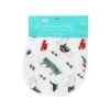 Little Hometown 2 In 1 Burp Cloth And Bib: Massachusetts