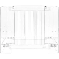 Nursery Works Vetro Mini Crib With Mattress -Baby Go Round Store NW1060CA White Background 04