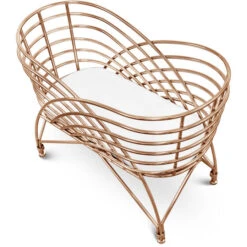 Nursery Works Aura Bassinet -Baby Go Round Store NW16734RGLD White Background 02