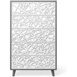 Romina New York Tall Chest (Laser Cut) -Baby Go Round Store New York Tall Chest Washed Grey White CUT1 6f18c6a4 d1ea 46df 8c06 e8609b919368