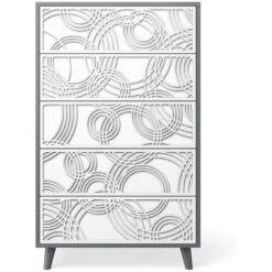 Romina New York Tall Chest (Laser Cut) -Baby Go Round Store New York Tall Chest Washed Grey White CUT2 2471e19c 34e0 46a2 98ad 9b28e92fc6c8