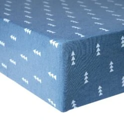 Copper Pearl Cotton Fitted Crib Sheet - North