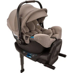 Nuna PIPA RX Infant Car Seat + RELX Base -Baby Go Round Store Nuna PIPARX Cedar Angle OnBase US