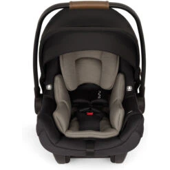 Nuna PIPA Aire Infant Car Seat + Pipa Series Base -Baby Go Round Store Nuna PIPAaire Caviar Front US 8x8 4720d951 5d24 42d8 828e 48a534c360c9