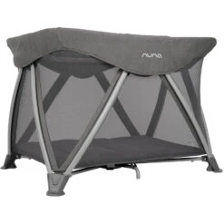 Nuna SENA Aire Playard With Zip-Off Bassinet + Changer -Baby Go Round Store Nuna SENAaire Granite 2022 Angle NB US 2546da73 9ca2 4d64 9c33 9a6b21d24622