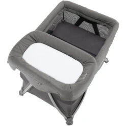 Nuna SENA Aire Playard With Zip-Off Bassinet + Changer -Baby Go Round Store Nuna SENAaire Granite 2022 Overhead Changer US c694cd77 57aa 4bc7 b5c9 e16ded2c725d