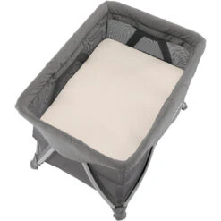 Nuna SENA Aire Playard With Zip-Off Bassinet + Changer -Baby Go Round Store Nuna SENAaire Granite 2022 Overhead Sheet US 74104220 a659 43b8 9df2 1182bc17a4b6