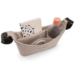 Nuna Stroller Organizer -Baby Go Round Store Nuna STROLLER BAG Biscotti Angle Top 2 US web 1cca