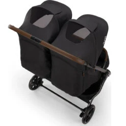Nuna TRVL DUBL Stroller -Baby Go Round Store Nuna TRVLdubl Caviar MeshWindow US 8x8 c282d0bc 3204 4624 8b80 f368f2930fe2
