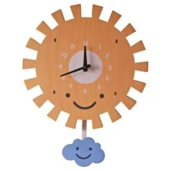 Modern Moose Pendulum Clock - Sun