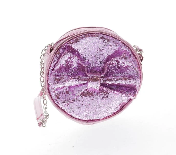 Doe A Dear Pink Bow Glitter Purse 1 Doe A Dear Pink Bow Glitter Purse