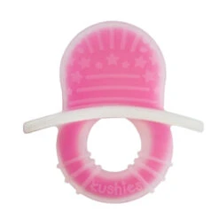 Kushies Silisoothe Silicone Teether -Baby Go Round Store Pink Sili