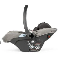 Agio By Peg Perego Primo Viaggio 4-35 Lounge Infant Car Seat + Base -Baby Go Round Store PrimoViaggio Lounge Side MovLow AgioGrey