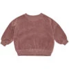 Quincy Mae Velour Relaxed Sweatshirt || Fig