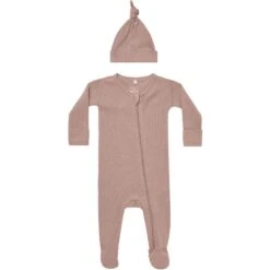 Quincy Mae Waffle Sleep Set || Mauve