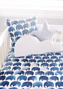 Oilo Elefant Jersey Quilted Pillow 5 Oilo Elefant Jersey Quilted Pillow -Baby Go Round Store QUILTP ELEc