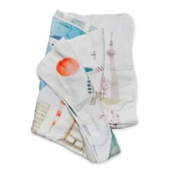 Loulou Lollipop City 4-layer Muslin Quilt -Baby Go Round Store Quilt Tokyo