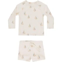 Rylee + Cru Boys Rashguard Set || Sailboats