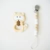 Loulou Lollipop Raccoon Teether With Holder Set