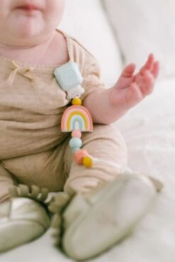 Loulou Lollipop Rainbow Pacifier Clip -Baby Go Round Store Rainbow2 826a39cb 798b 4caa 8780 ecc7ed00be16