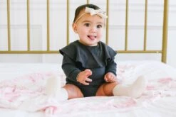 Copper Pearl Knit Swaddle Blanket - Roxy 5 Copper Pearl Knit Swaddle Blanket - Roxy -Baby Go Round Store Rocy2