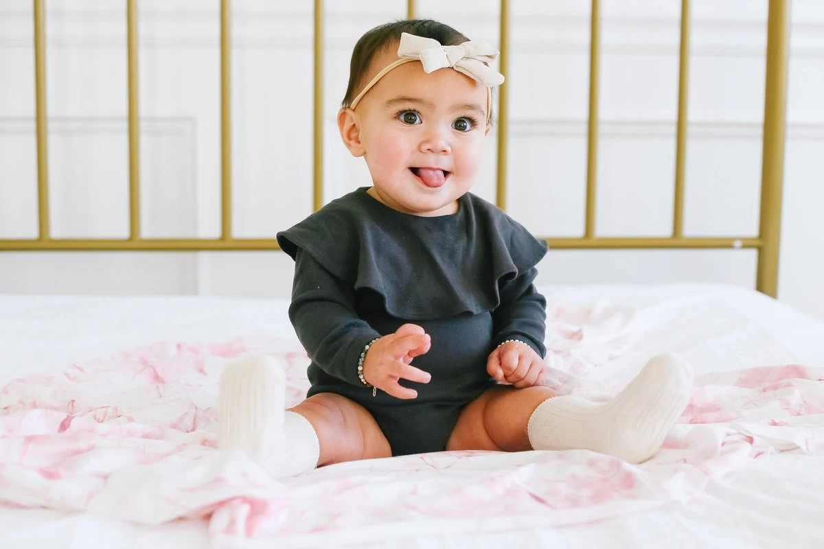 Copper Pearl Knit Swaddle Blanket - Roxy 3 Copper Pearl Knit Swaddle Blanket - Roxy - Image 3